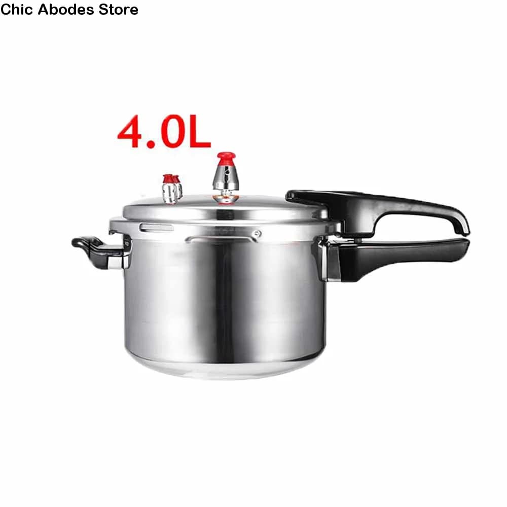 Pentola a pressione da 3/4/5L in lega di alluminio per campeggio, cottura a gas, verdure, carne, zuppe - Utensile da cucina