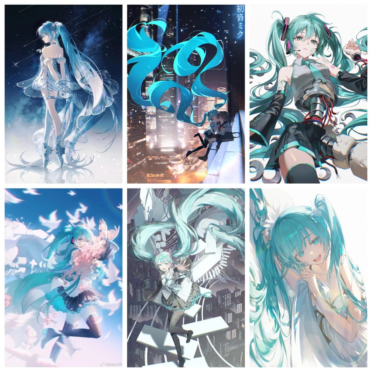 Hatsune Miku Oil Painting By Numbers Home Decoration Wall Living Room Decor Best Gift Frameelss
