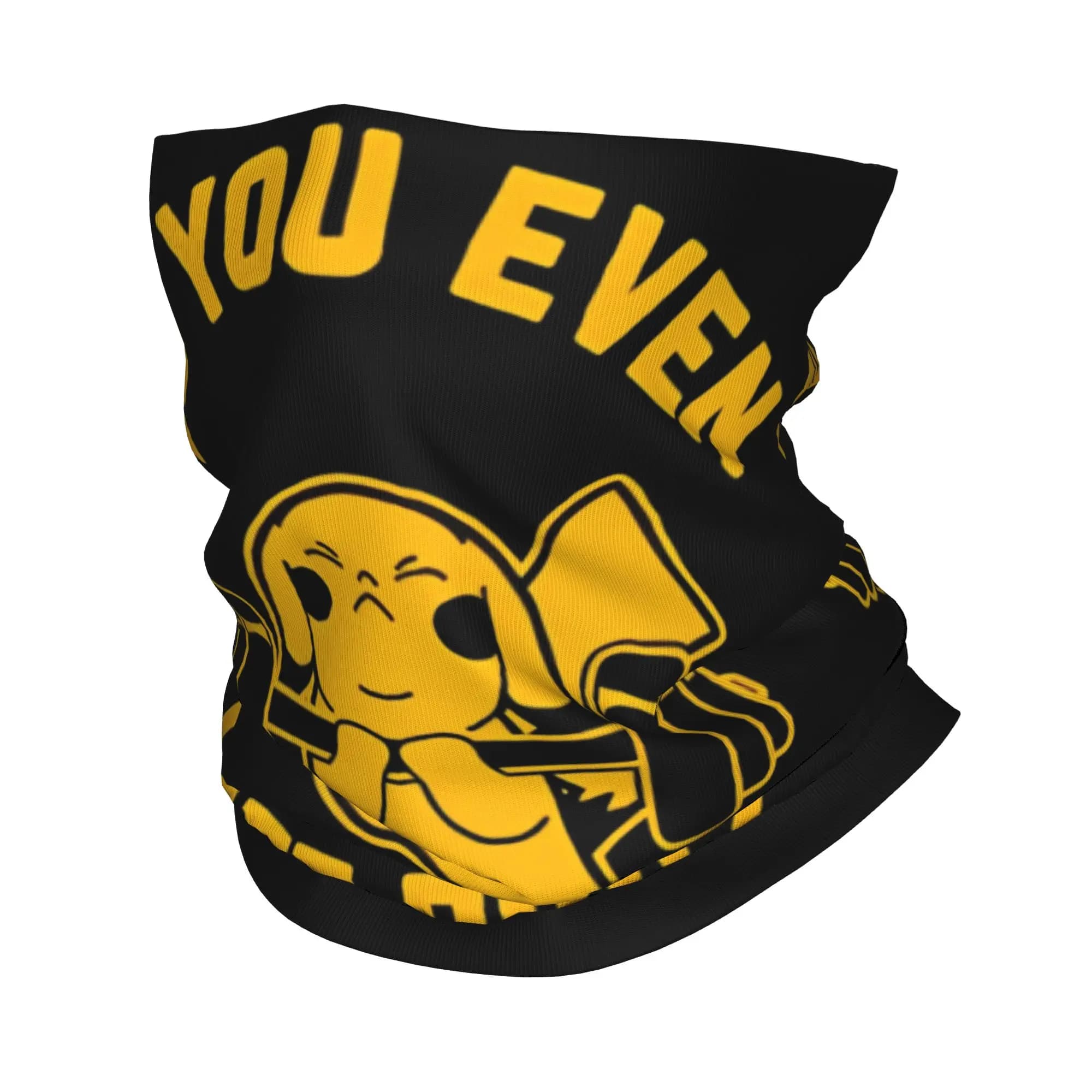 Bandana Multifunzionale Poke-Mon Gym Pikachu, Sciarpa Stampata, Maschera per il Viso, Antivento Unisex per Adulti