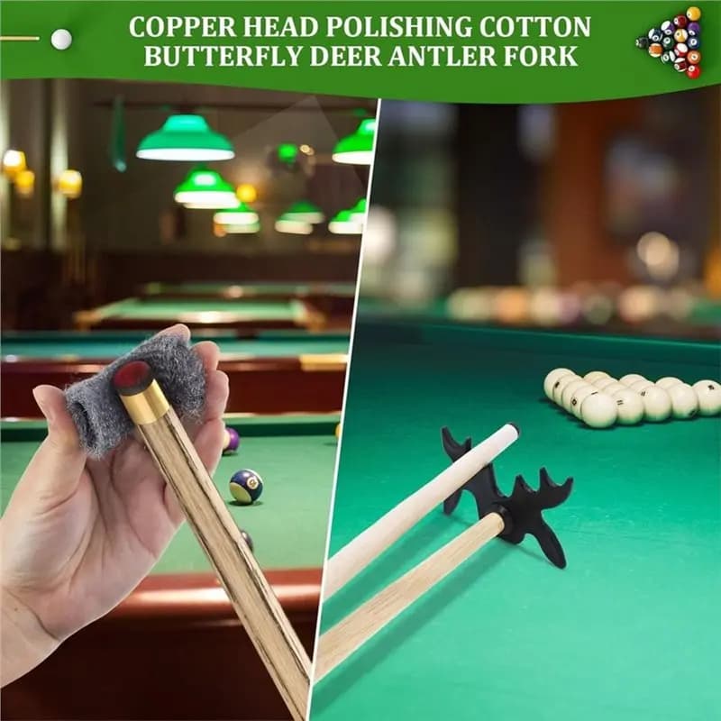 Billiard Table Cleaner Kit For Felt-9-Piece Pool Table Brush Set With Brushes, Cloths& Lint Roller