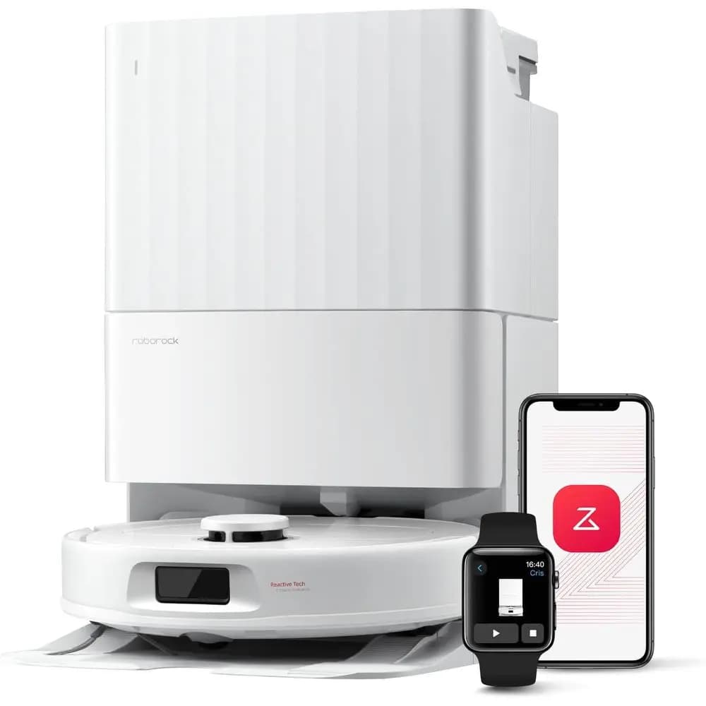 Robot Vacuum Cleaner and Washing Machines Qrevo Series, Intake 8000Pa, Improved version of Qrevo S, Anti-Creating, Intelligent Avoidance of Obstacles, Automatic Mop Washing