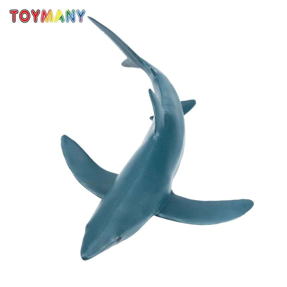 Toymany Simulazione Squalo Blu Oceano Modello Animale Giocattolo Mini Figure Bambole Action Figurine Giocattoli per Bambini Regalo