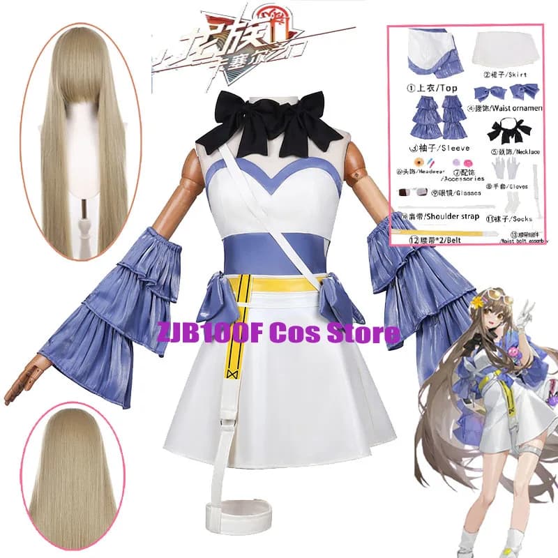 Gioco cosplay Jormungandr Dragon Raja The Gate To Cassell ‌ Costume cosplay Donna Uniforme da combattimento Gonna Abito Abiti di Halloween