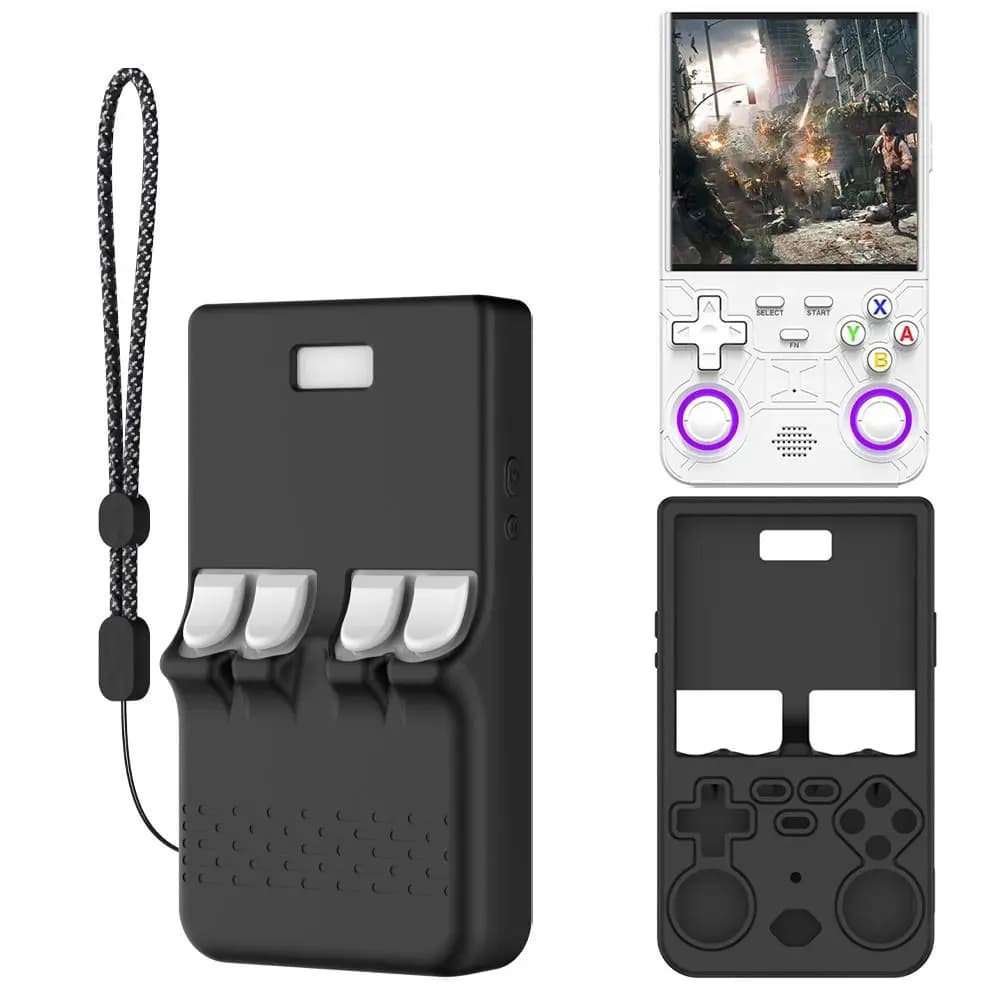 Custodia protettiva in silicone Custodia per console di gioco antiurto antigraffio con custodia per cordino per R36 Ultra