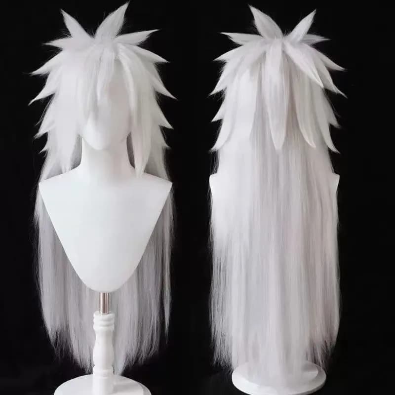 Uchiha Madara HOKAGE NINJA Cosplay Sintetico Lungo Rettilineo Anime Coser Parrucca in Fibra Resistente al Calore Halloween s;3'c,5.y;8'v,
