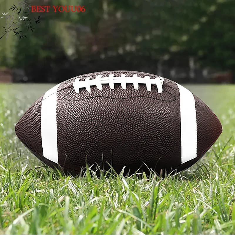 (YOUU06) Football Balloon American Rugby Measure Standard 8.5 Inch for Men Women Children