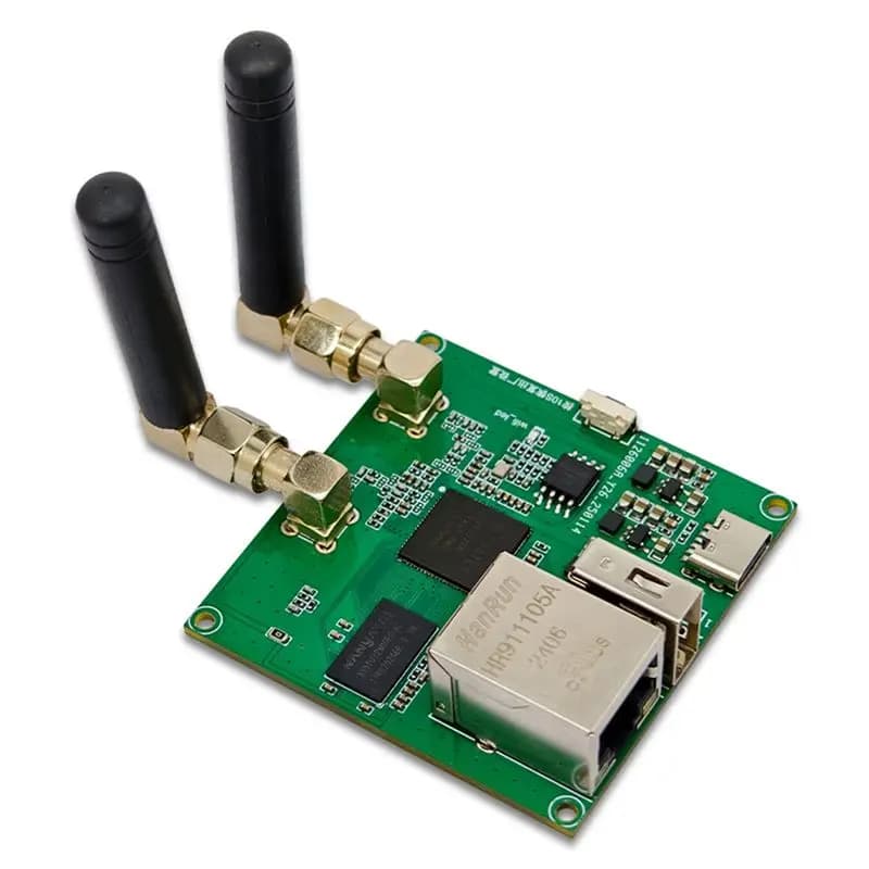 Modulo Wifi Wireless B52C 2.4G 300Mbps con Doppia Antenna, Modulo di Trasmissione Video FPV, Router Open Source MT7620N