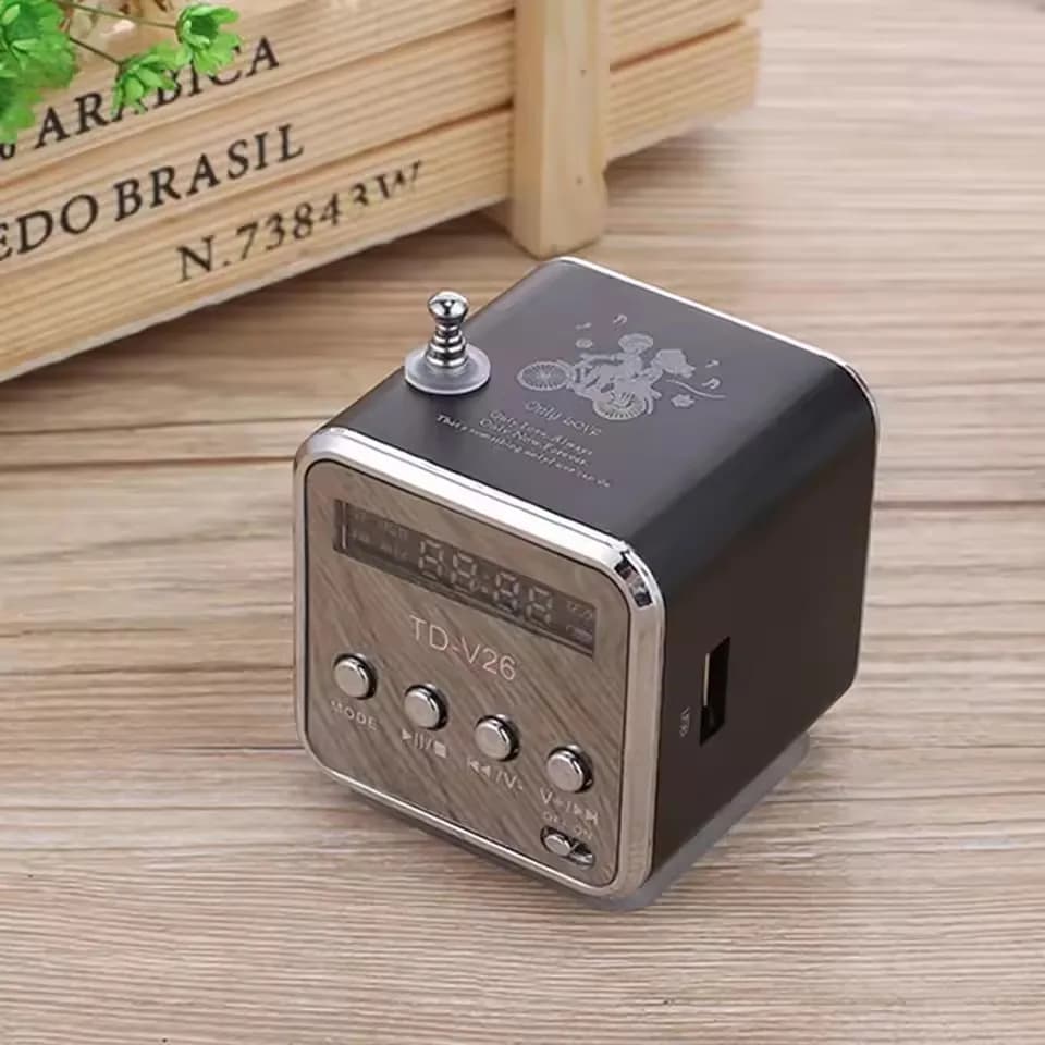 Wireless Radio FM Bluetooth Speaker Portable Mini Mp3 Player Small Blootooth Music Sound Box Bocina Coluna Column Caixa De Som