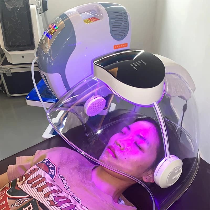 La più recente maschera per il viso Peel Skincare Acne maschera di ossigeno iperbarica macchina di bellezza macchina per maschere di ossigeno all'idrogeno macchina per bolle H2O2