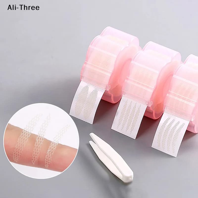 360 Pieces Tape Wall decal Transparent Grey Beige for Palpebra, Strip for Big Eyes, Invisible Tape for Double Piegature of the Palpebra, Beauty Tool