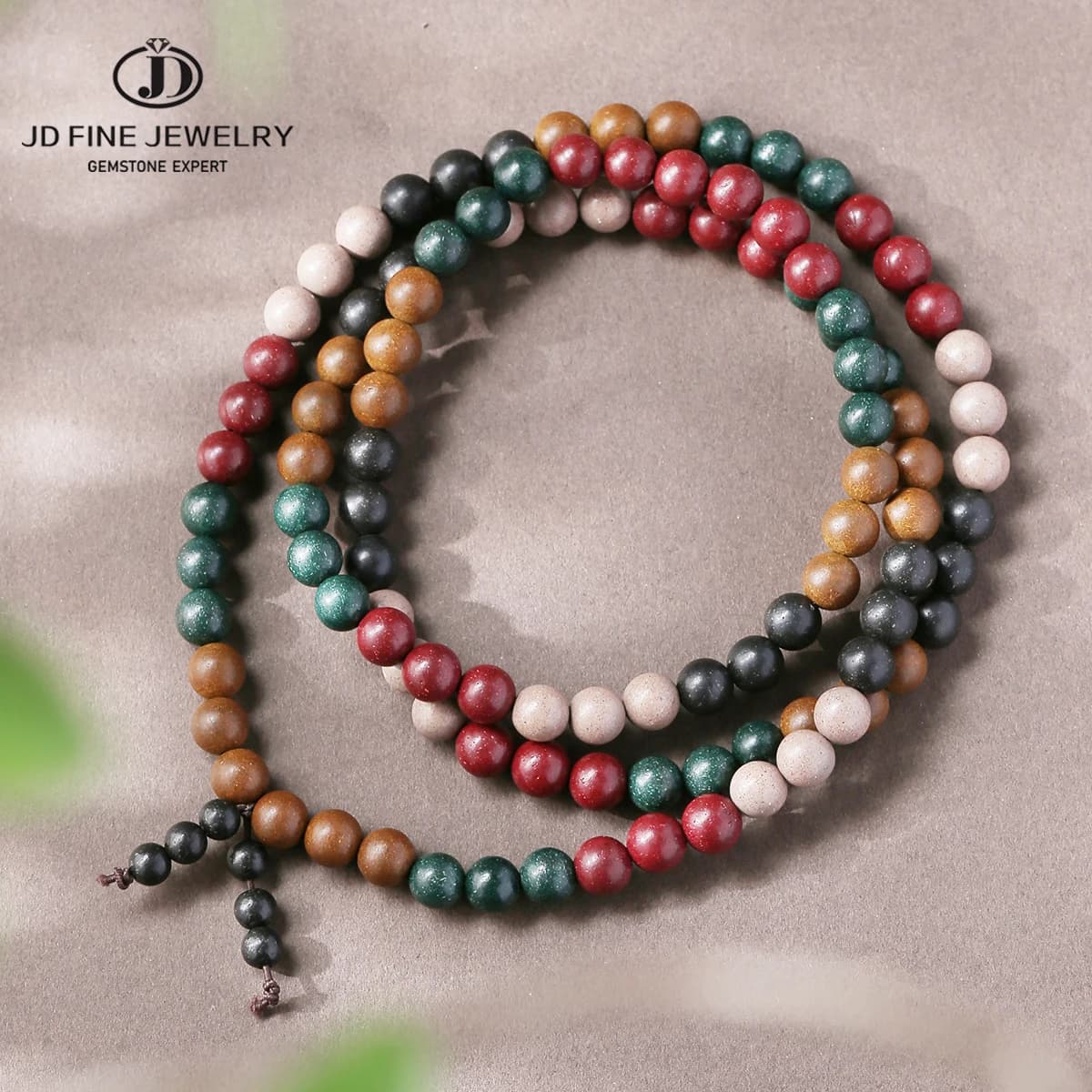 JD Cinque Elementi Perlina di Incenso Multi-Strand Preghiera Braccialetto Equilibrio Energetico Aromaterapia Fatta A Mano Elastico Gioielli Spirituali Femminile