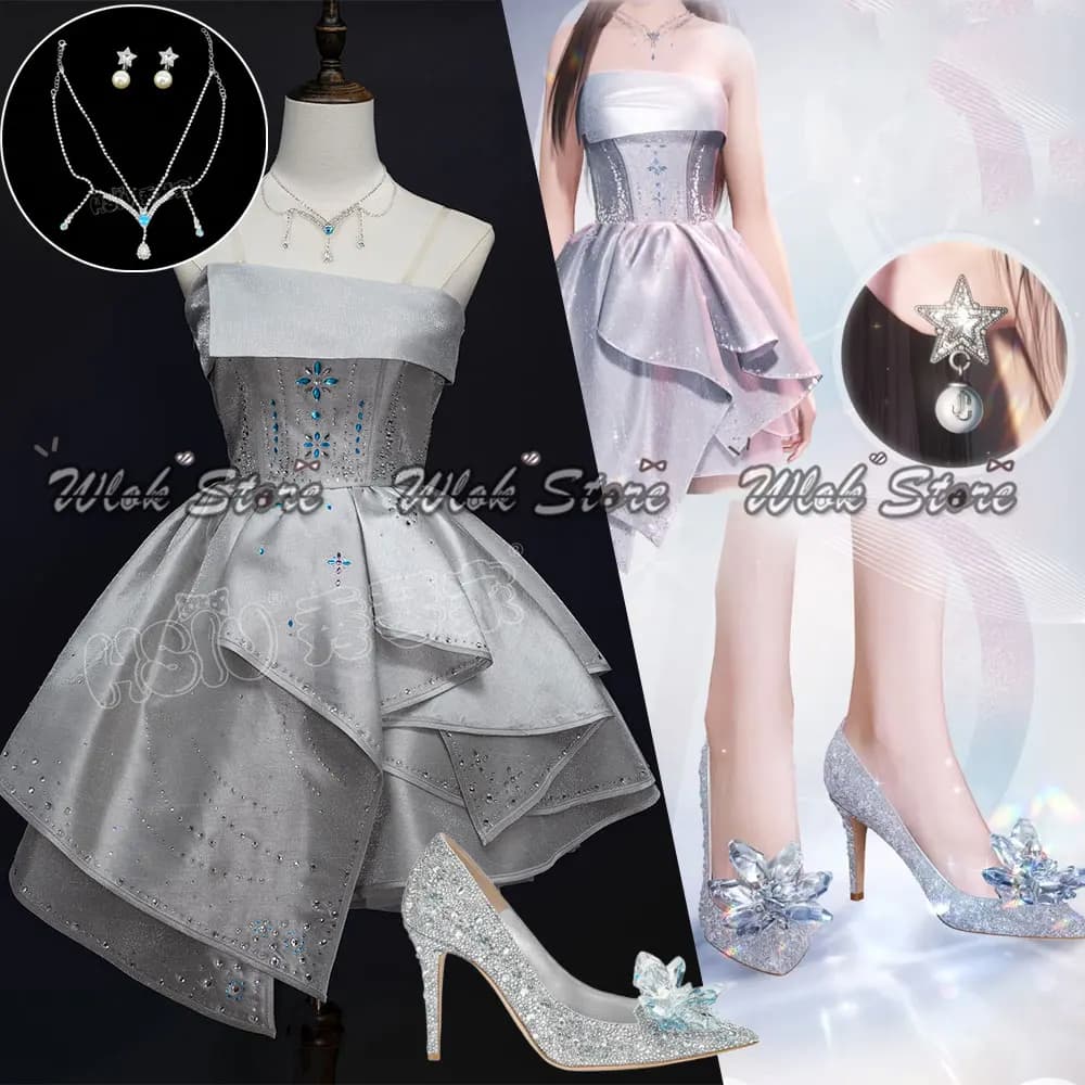 Gioco Love And Deepspace Cosplay Costume da cacciatore femminile Abito da sposa Abito da sera da sposa Mini abito da ballo Abiti da festa da donna