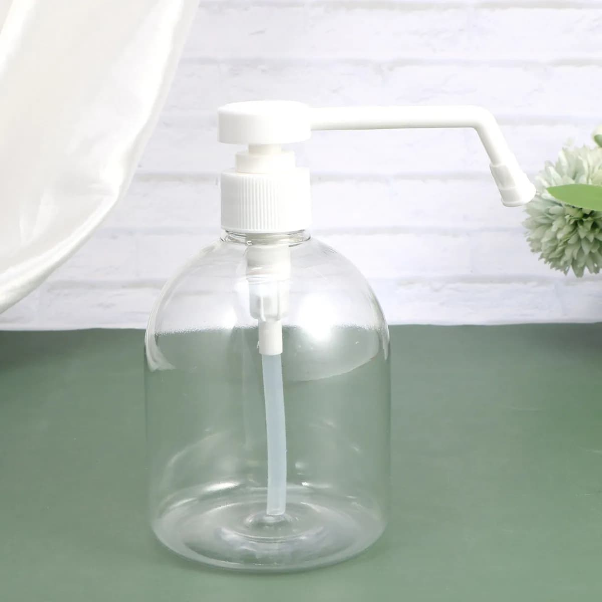 Contenitore in plastica trasparente ricaricabile con dosatore a pressione da 4 pezzi per dispenser di sapone e lozione, leggero, da viaggio