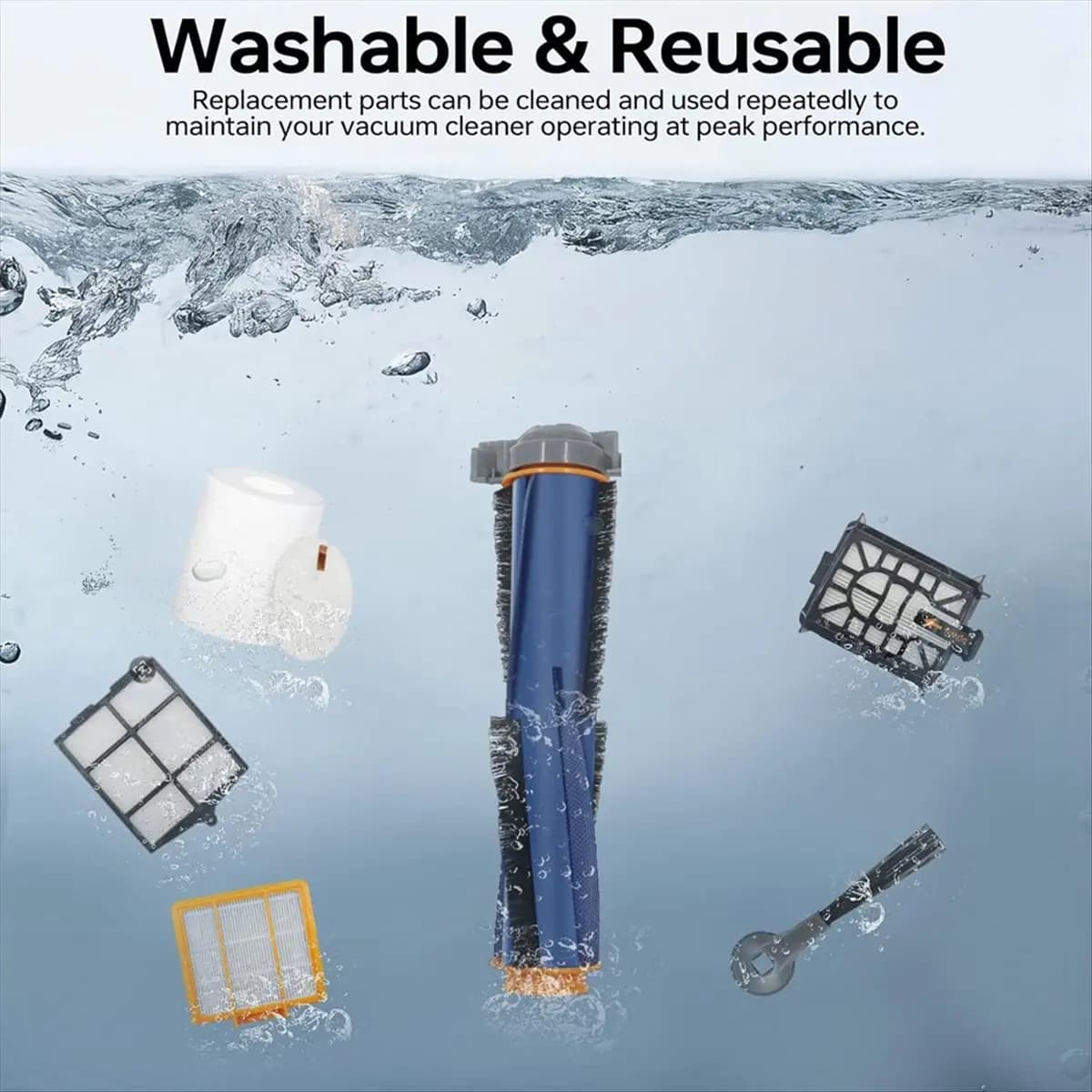 A03V For Shark AV2501S AV2511AE AV2501AE RV2502AE RV2610WA AV2510AOUS RV2520AOUS Robot Vacuum Cleaner Accessories Kit