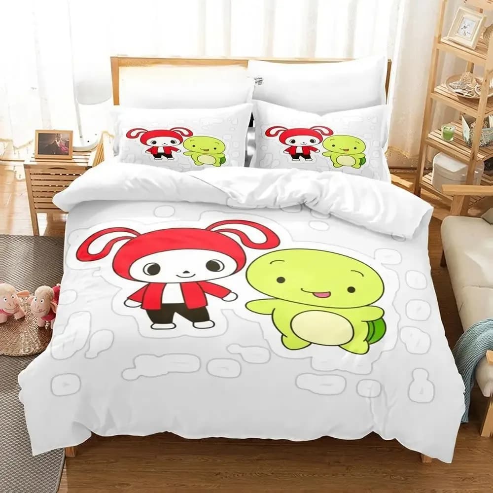 New Maizen Sisters Bedding Set Single Twin Full Queen King Size Bed Set Adult Boys Bedroom Duvet Cover Sets Anime Bed Sheet Set
