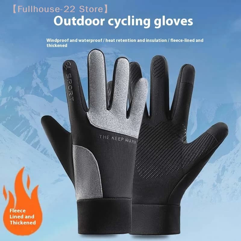 daMAX-22 daWinter autumn cycling, gym, fitness, sports, running, hot, touch screen, anti-slip, motorcycle gloves, man, black