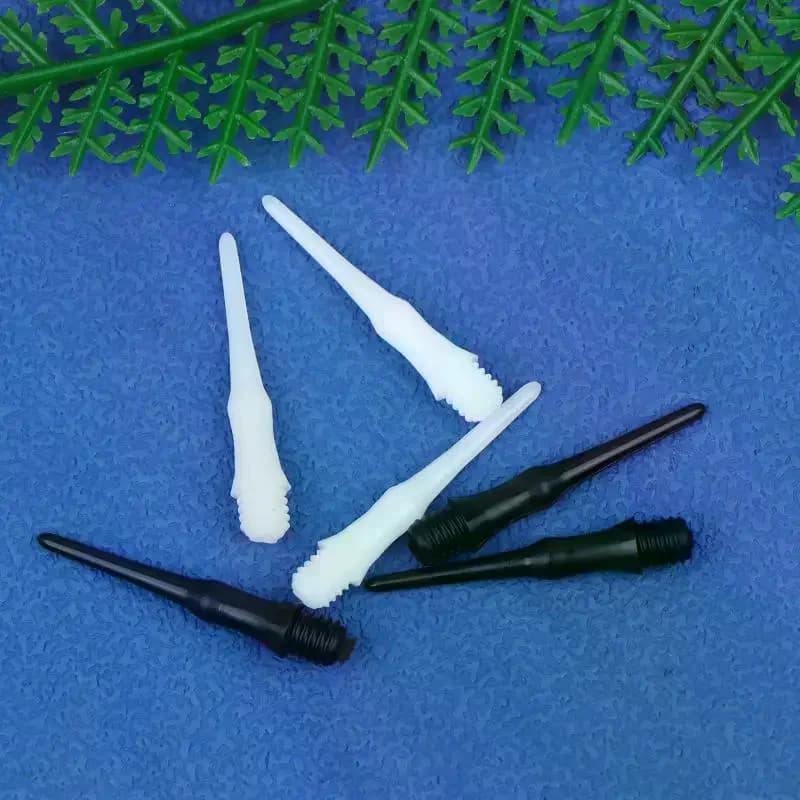 Short Soft Safety Plastic Dart Tips Stubby Points Durable Shafts Flights Darts