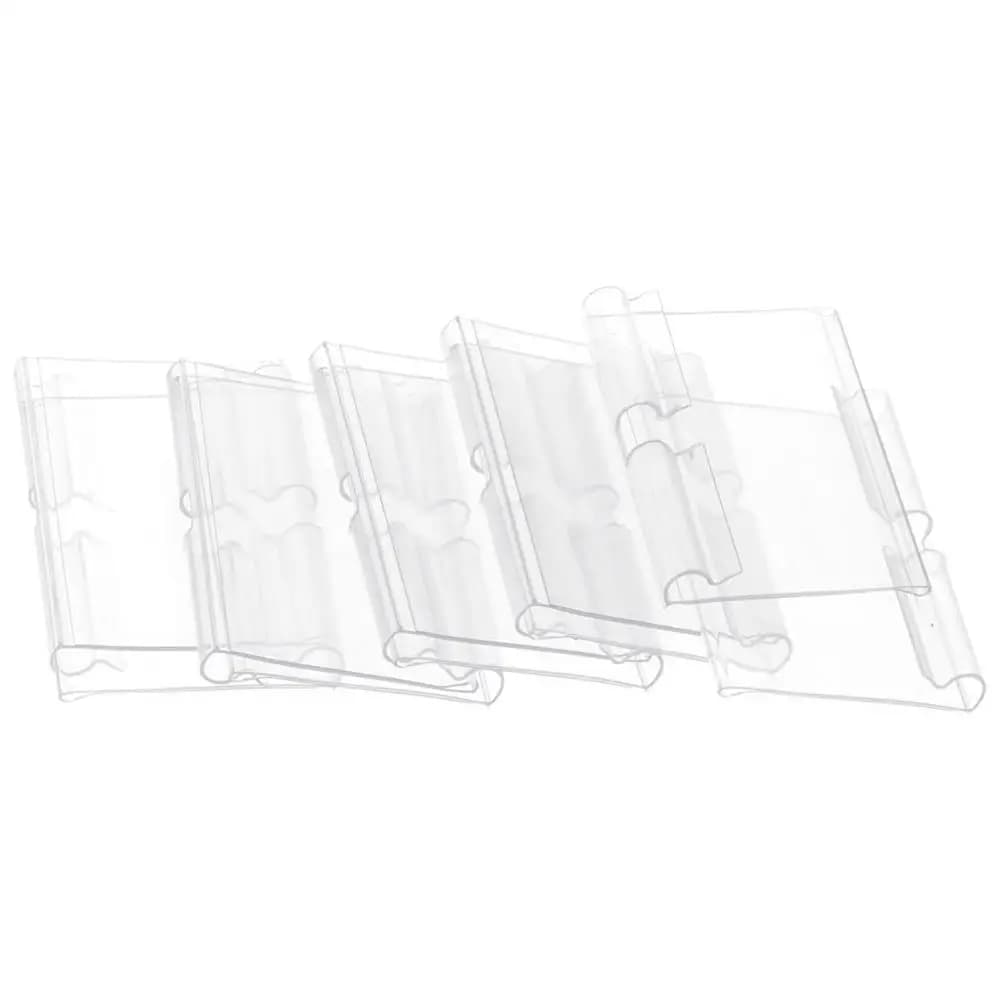 Porta etichette in plastica per centro commerciale Porta etichette riutilizzabile con clip su porta etichette Porta display per cartelli per merce Negozio