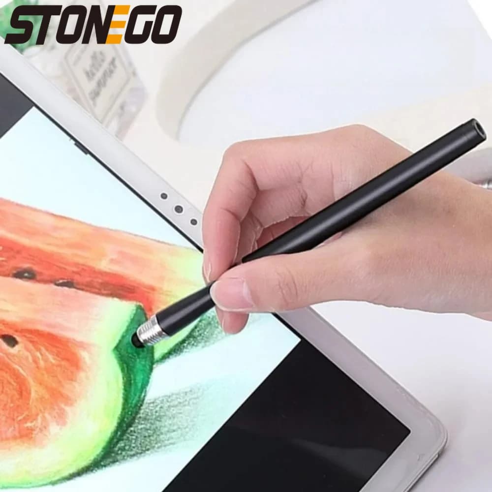 Penna Stilo Universale 2in1 per Telefoni Cellulari e Tablet, Accessorio Compatibile per Schermi Touch Capacitivi