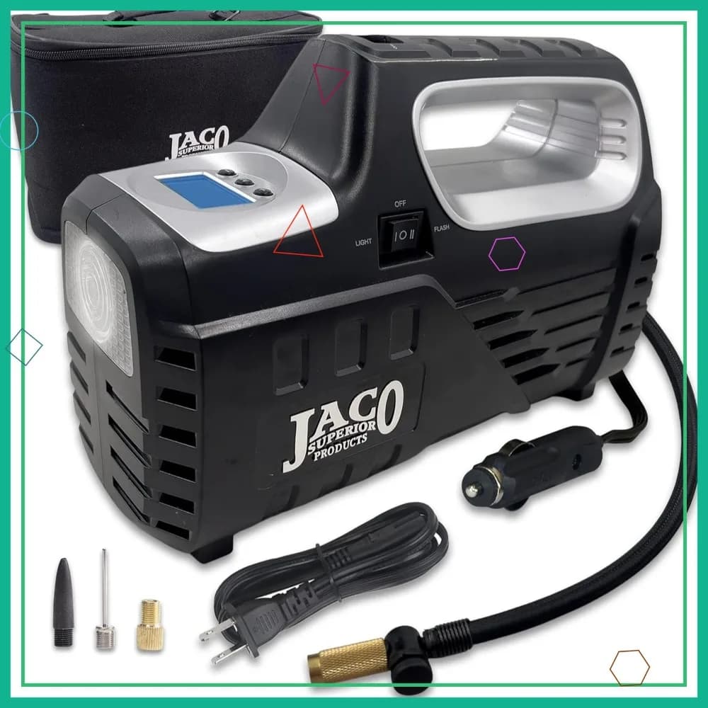 SmartPro 2.0 Gonfiatore Digitale per Pneumatici AC/DC - Compressore d'Aria Portatile Automatico (12V DC, 110-120V AC)
