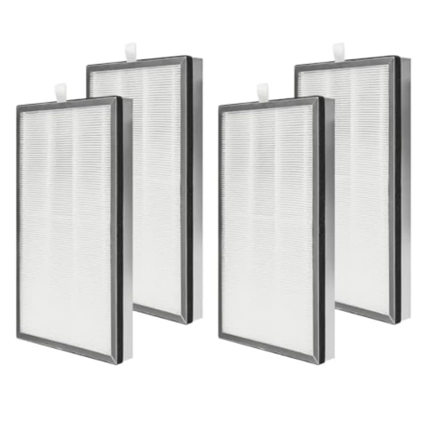 Confezione da 4 filtri di ricambio MA serie 40 compatibili con purificatore d'aria 40 40A/40B/40W Filtro HEPA vero 3 in 1 Fil a carbone attivo