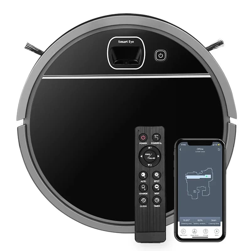Controllo app OEM ricarica elettrica intelligente robot aspirapolvere intelligente che pulisce l'aspirapolvere robot spazzante