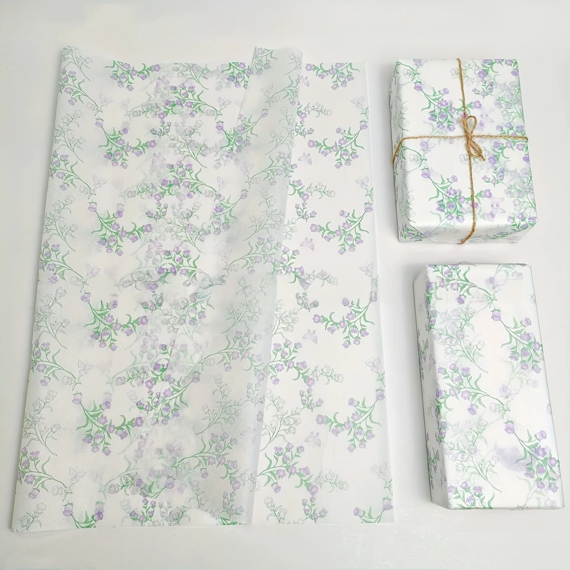10 sheets of light and fresh wind chime flower snow pear paper, semi-transparent ultra-thin sheet paper, soft and glutinous taro