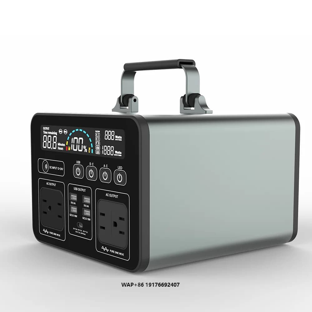 Generatore di emergenza 220V 500W 135200mAh Centrale elettrica portatile Avviatore di emergenza per auto Generatore solare da 500 Wh Accumulatori e caricabatterie di riserva Uso esterno