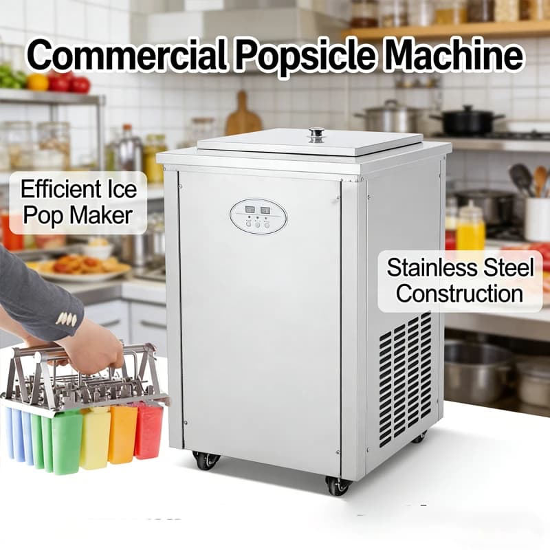 Macchina Commerciale Completamente Automatica in Acciaio Inossidabile per Ghiaccioli e Gelati con Stampi per Uso Professionale