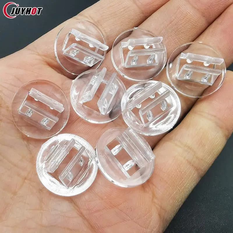 10 pezzi 20mm carte di plastica Stand puntelli fissi trasparenti unici per carte da gioco da tavolo di carta