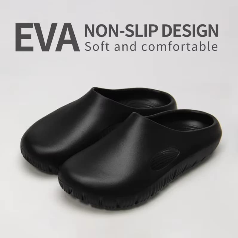 Women's Summer Slippers 2026 New Outdoor Waterproof Garden Shoes Men Non-slip Beach Sandals Comfy EVA House Flats Slides