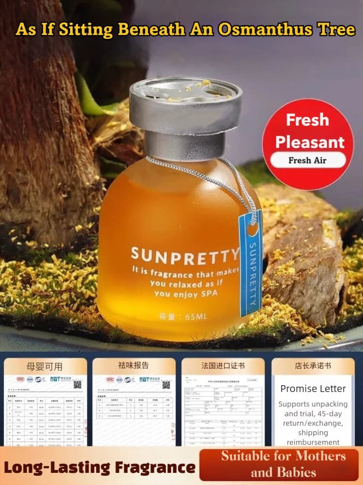 Nuovo Deodorante per Auto, Profumo Liquido Sicuro, Diffusore di Oli Essenziali, Gel Deodorante Durevole 65ml