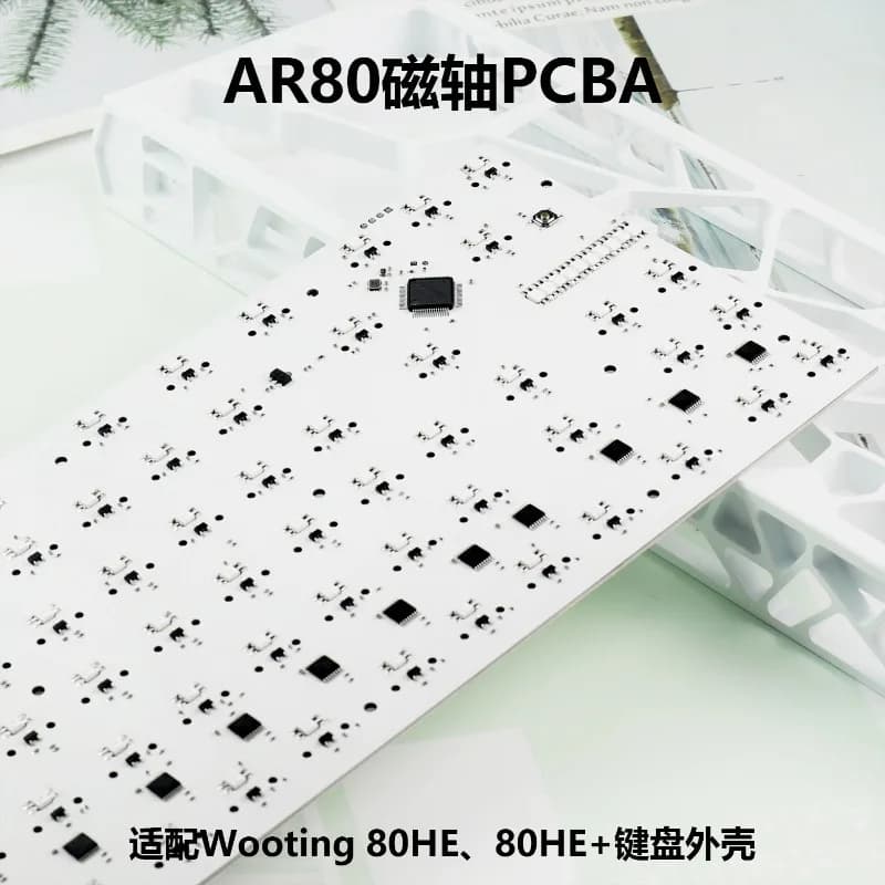 PCBA for Custom AR80 Keyboard with PCB Magnetic Switches for Wooting 80he+ Accessories for Gaming E-Sports Fai-da- ♪