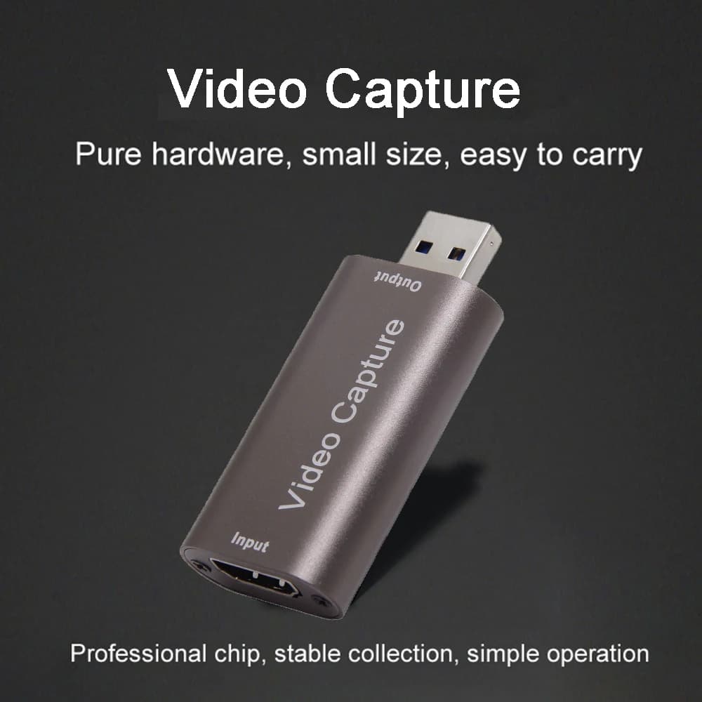 Scheda di acquisizione audio video 60fps, convertitore video affidabile USB 3.0 2.0 compatibile HDMI 4K per streaming di giochi Trasmissioni in diretta