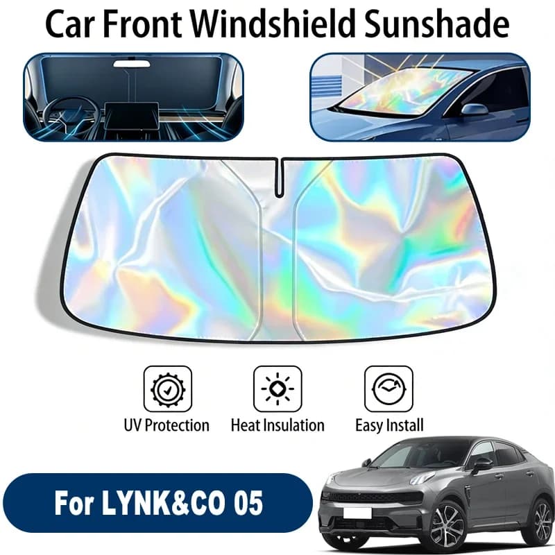 Parasole per parabrezza per LYNK&CO 05 Accessori pieghevoli per la protezione solare della finestra anteriore riflettente ai raggi UV