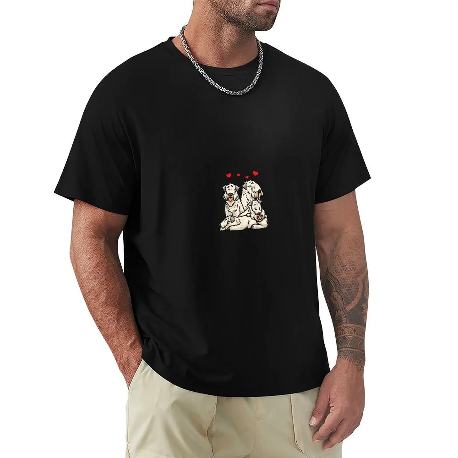 T-shirt per cani Soft Coated Wheaten Terrier, casual, ampia, per uso quotidiano