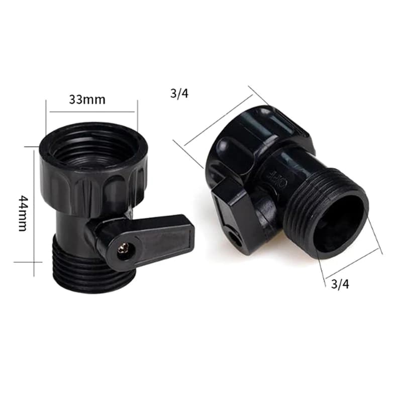 6-point ball valve with switch hose repair and extension, two-way docking, two-way valve extender