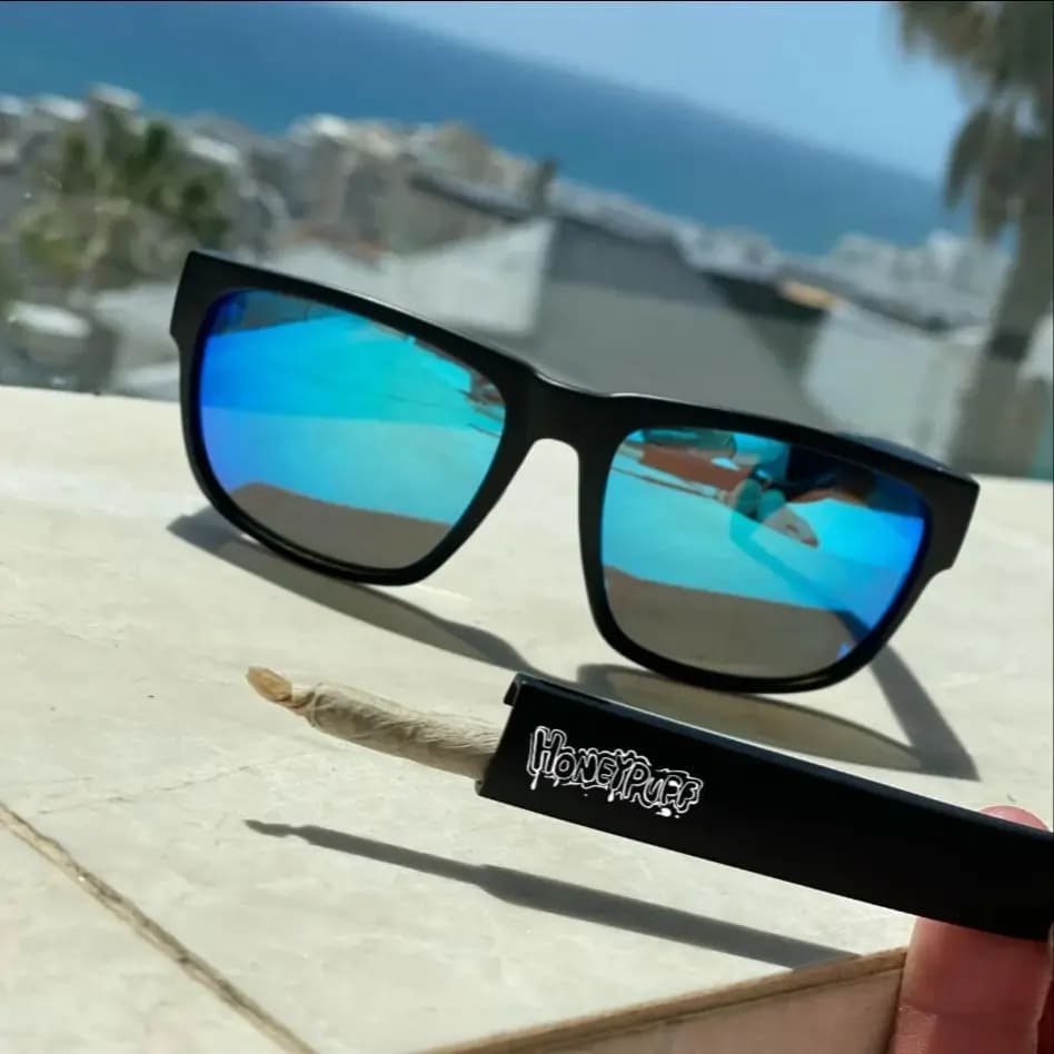 Occhiali da sole Tubo per riporre sigarette conico nascosto Porta occhiali rimovibile Tubo per corno Scatola per tabacco Accessori per pipa da fumo