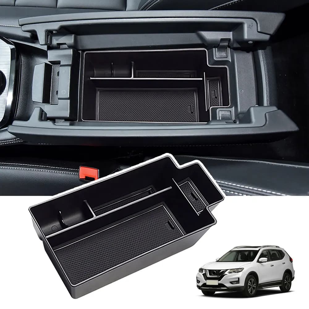 Misura Per Nissan X-trail Rogue 2021 2022 2023 2024 T33 Console Centrale Organizzatore Bracciolo Scatola di Immagazzinaggio Accessorio Auto Auto bracciolo scatola