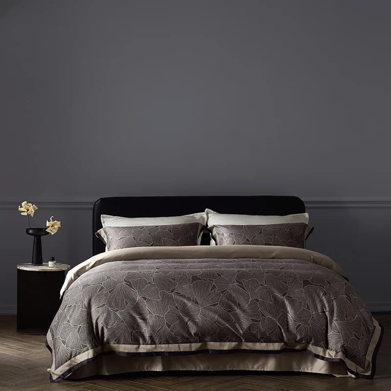 4 pcs premium luxury bedding set Lyocell soft cotton silky Queen King Size duvet set sheet/sheet with pillow corners