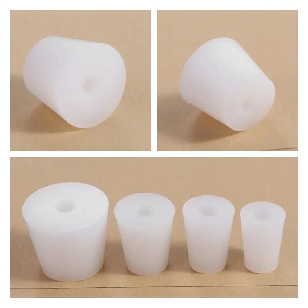 High-Temperature Resistant Wide Mouth Bottle Conical Water Pipe Bottle Stopper Fermenter Cover Test Tube Silicone Plug
