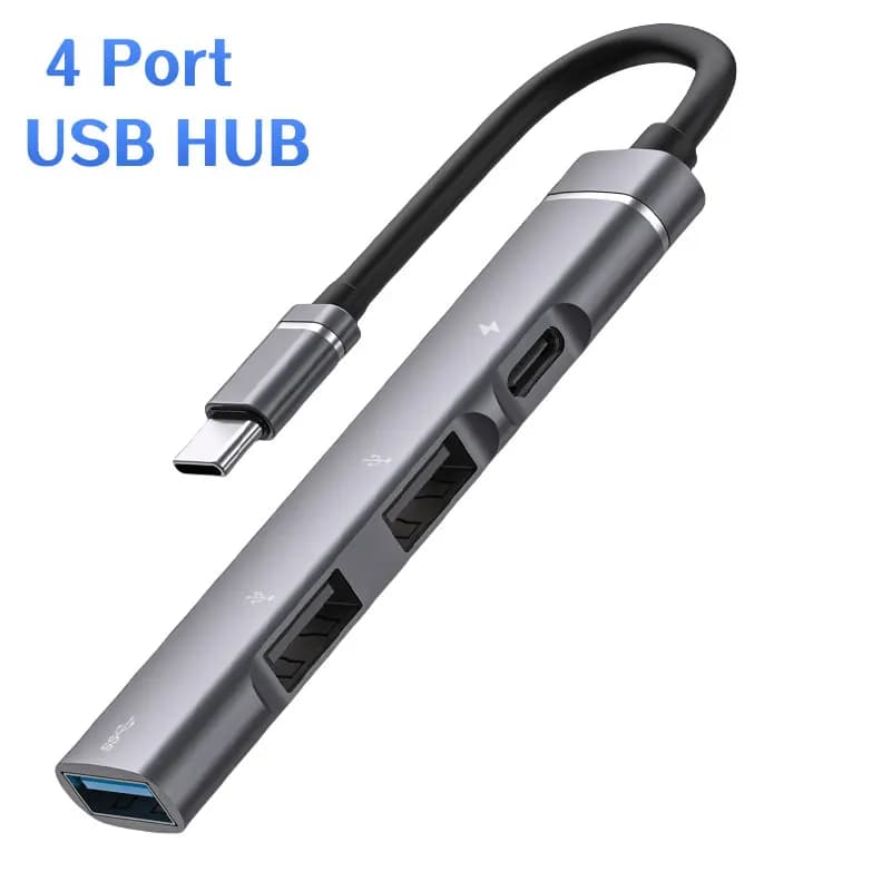 5 Port USB HUB Multi Splitter USB C Hub USB 3.0 Type C Splitter OTG Expander USB Multi Splitter USB HUB For PC Laptop USB 3.0