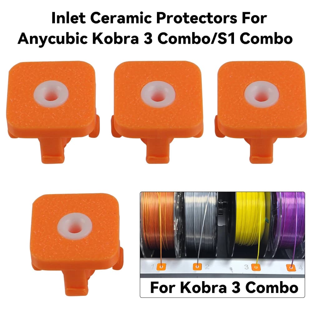 Toaiot Protezione dell'anello di ingresso 4 pezzi AMS Guard Parti durevoli della stampante 3D per Anycubic Kobra 3 Combo/S1 Combo