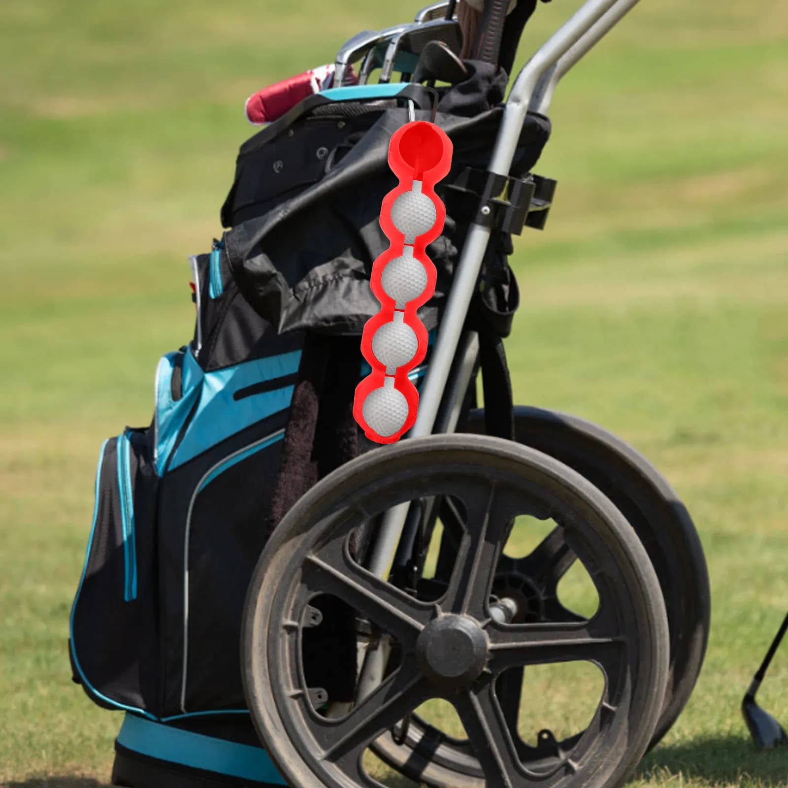 Porta Palline da Golf per Borsa, Protezione Impermeabile in Silicone, Facile da Trasportare, Clip per Appendere, Accessori Essenziali per Golf, Attrezzatura Sportiva da Esterno per Uomini