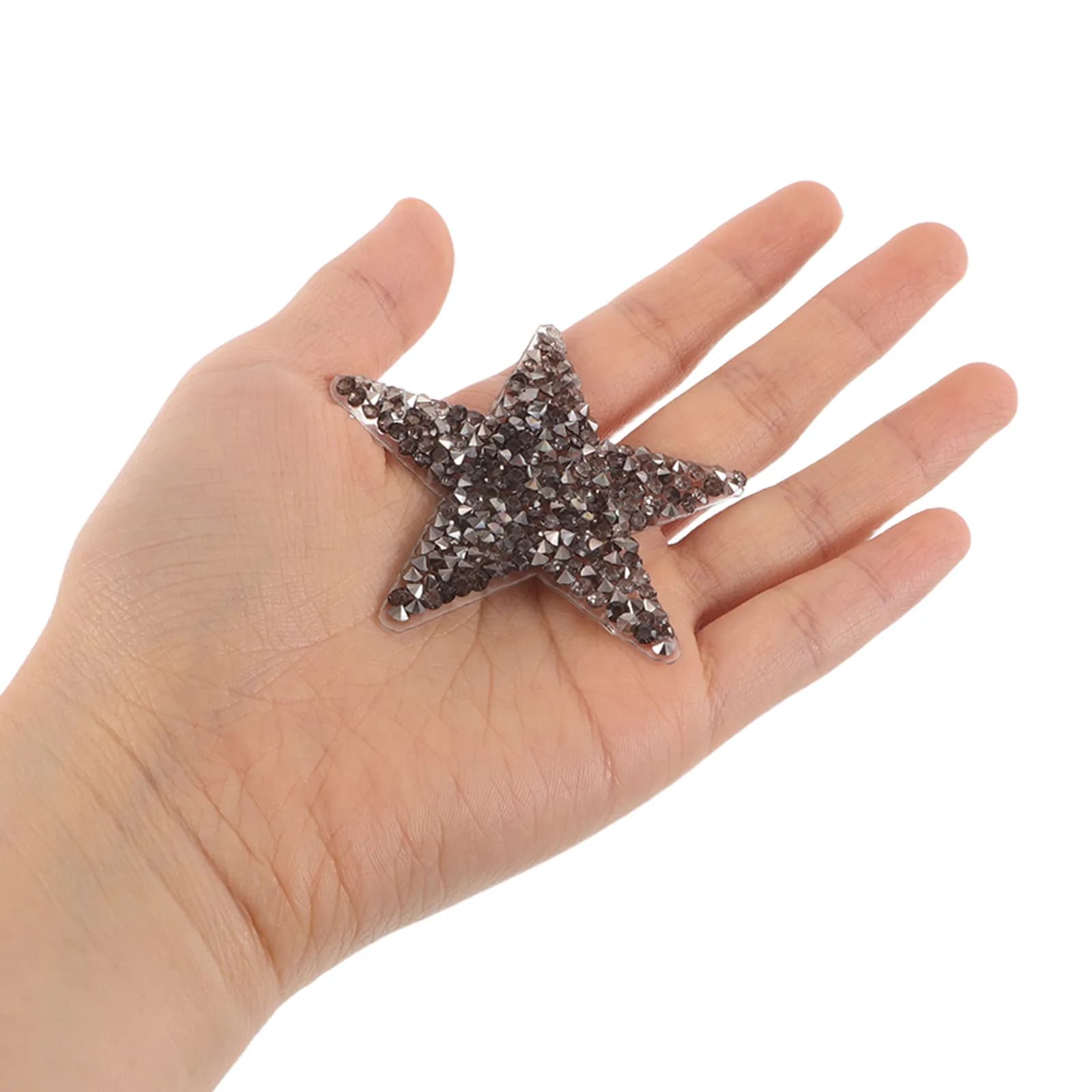 6 Pezzi di Applicazioni Termoadesive a Forma di Stella con Strass, Facili da Applicare Senza Cuciture, per Jeans, Giacche e Borse