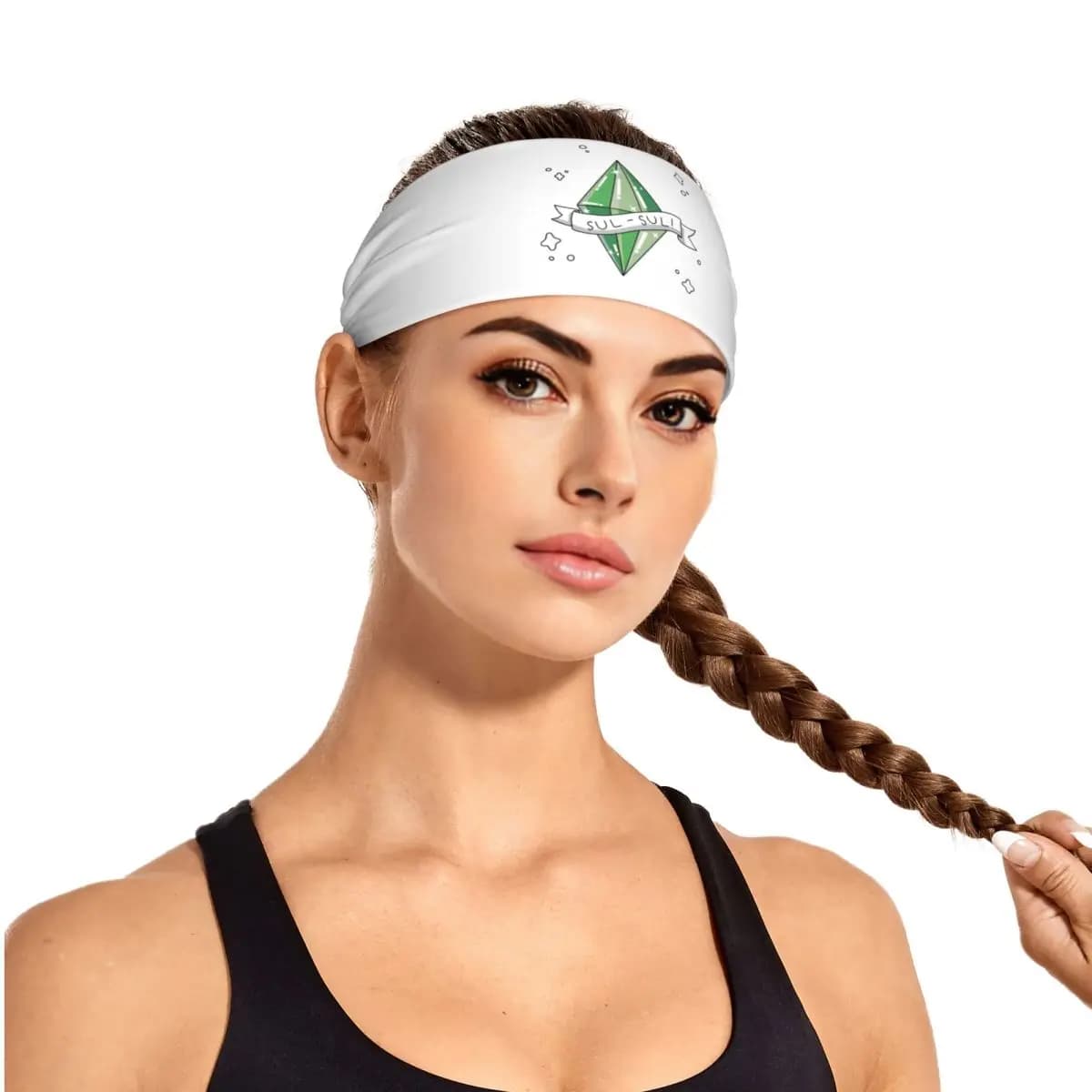 Custom Sims 3 By Eva Kiseleva Sweatband for Men Women Wicking Moisture Sports Sweatband Gym Yoga Running