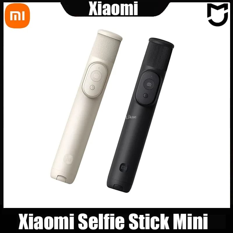 XIAOMI Selfie Stick Versione Mini con Telecomando Separato, Treppiede Portatile 2-in-1, Supporto per Telefono