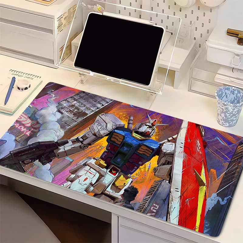 Tappetino per Mouse Anime Meccanico Guerriero RX-78-2 G-Gundam, Tappetino per Tastiera Gaming Varmilo, Tappetino da Scrivania, Tappeto da Gioco, Mousepad