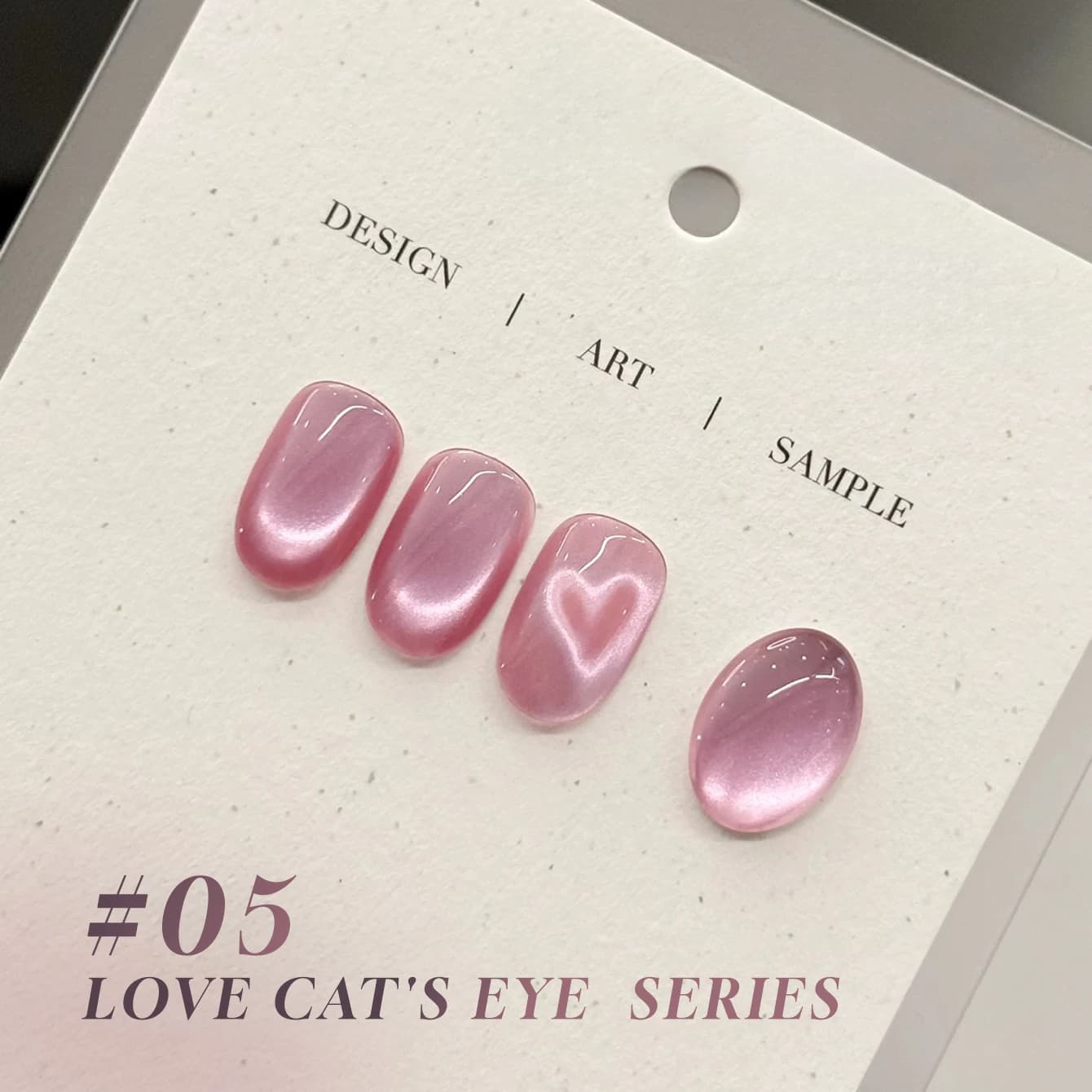 1-8 pz TC Temperament Whitening Dragon Fruit Pink Glass Beads Nail Art Sweet Love Cat Eye Gel Smalto per Unghie Rosa San Valentino