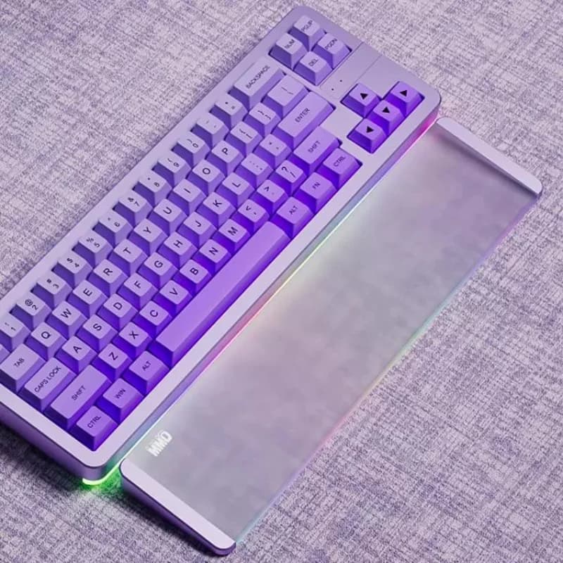 Supporto per Polso in Acrilico Satinato Personalizzato per Tastiera Meccanica 87/104, Poggiapolsi Ergonomico, Accessori per Gaming